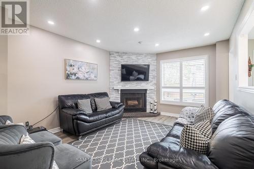 3183 Valcourt Crescent, Mississauga, ON - Indoor Photo Showing Living Room With Fireplace