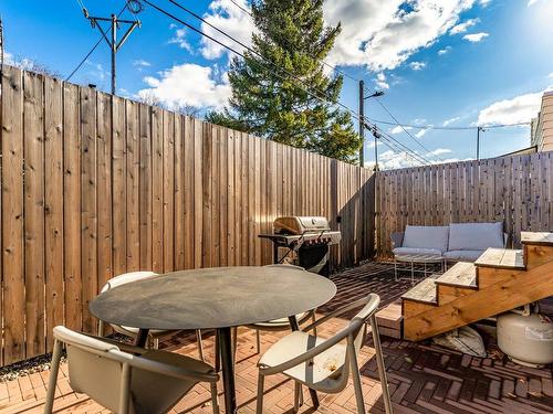 Backyard - 6880 Rue Jogues, Montréal (Le Sud-Ouest), QC - Outdoor With Deck Patio Veranda With Exterior