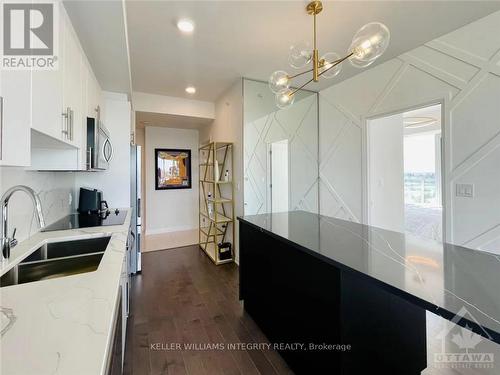 3302 - 805 Carling Avenue, Ottawa, ON - Indoor Photo Showing Kitchen With Double Sink