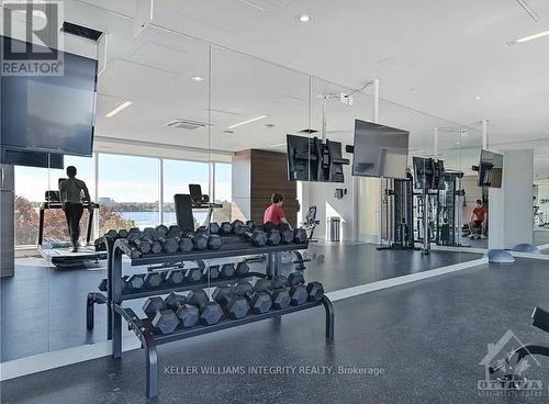 3302 - 805 Carling Avenue, Ottawa, ON - Indoor Photo Showing Gym Room