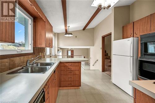 16 Harvest Lane, Brantford, ON - Indoor Photo Showing Kitchen With Double Sink