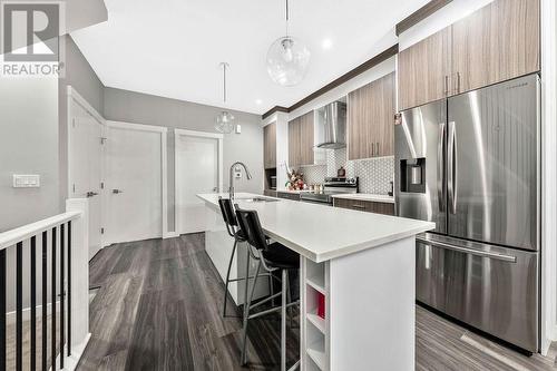 510, 95 Skyview Close Ne, Calgary, AB - Indoor Photo Showing Kitchen With Stainless Steel Kitchen With Upgraded Kitchen