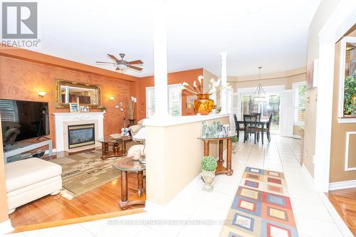 12 Branstone Drive, Whitby, ON - Indoor Photo Showing Living Room With Fireplace