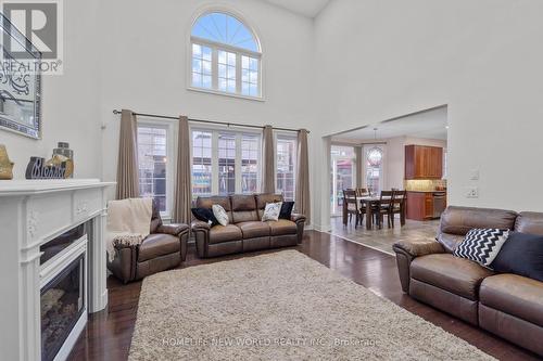 1033 Copperfield Drive, Oshawa, ON - Indoor Photo Showing Living Room With Fireplace