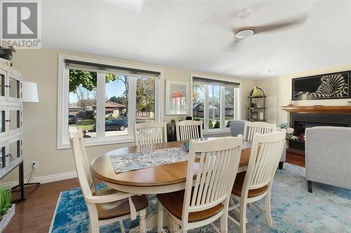 1289 Virginia, Windsor, ON - Indoor Photo Showing Dining Room With Fireplace