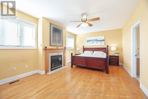 5 Farina Drive, Brampton, ON - Indoor Photo Showing Bedroom With Fireplace