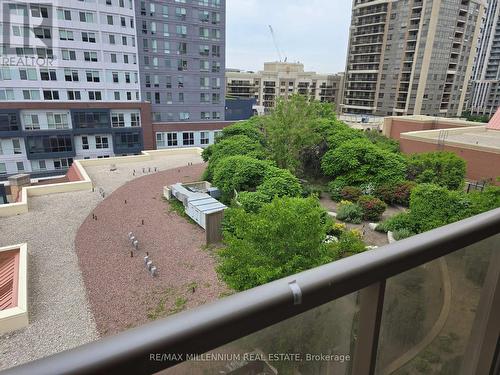 702 - 4080 Living Arts Drive, Mississauga, ON - Outdoor With Balcony With Facade