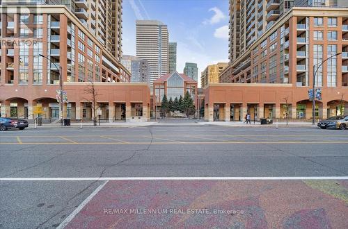 702 - 4080 Living Arts Drive, Mississauga, ON - Outdoor With Balcony With Facade