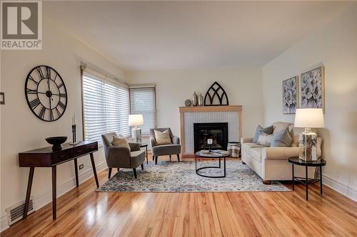 117 Levesque Street, Sudbury, ON - Indoor Photo Showing Living Room With Fireplace