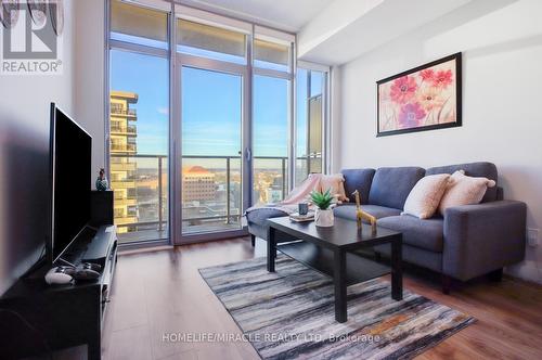 1406 - 60 Frederick Street, Kitchener, ON - Indoor Photo Showing Living Room