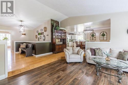 668 Fifth Lin, Sault Ste Marie, ON - Indoor Photo Showing Living Room With Fireplace