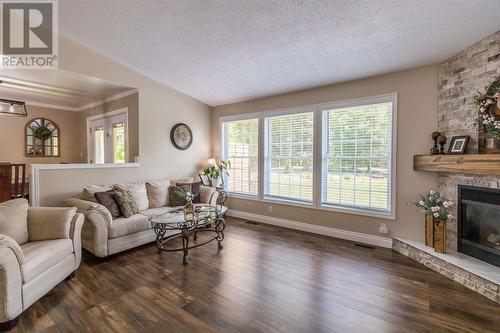 668 Fifth Lin, Sault Ste Marie, ON - Indoor Photo Showing Living Room With Fireplace