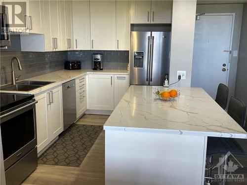 665 Bathgate Drive Unit#1005, Ottawa, ON - Indoor Photo Showing Kitchen With Double Sink