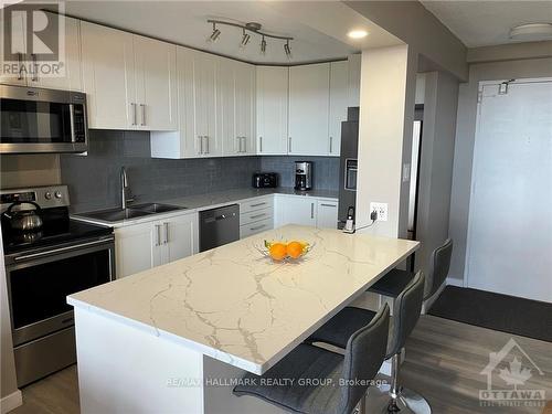 1005 - 665 Bathgate Drive, Ottawa, ON - Indoor Photo Showing Kitchen With Double Sink