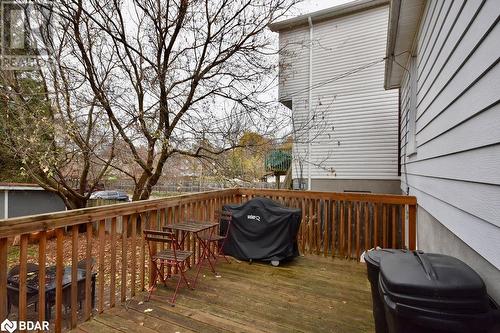 Deck featuring area for grilling - 34 Penetang Street, Barrie, ON 