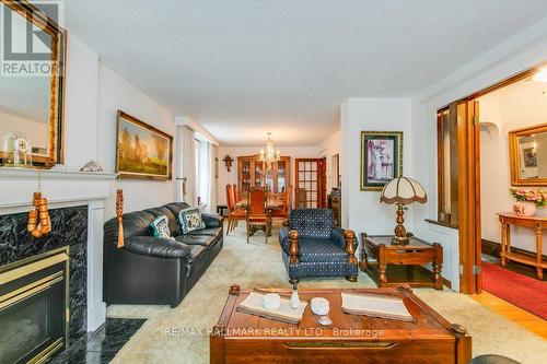 92 Fairview Avenue, Toronto, ON - Indoor Photo Showing Living Room With Fireplace