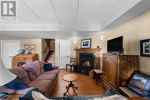 1030 Moxam Landing Road, Greater Sudbury, ON - Indoor Photo Showing Living Room With Fireplace