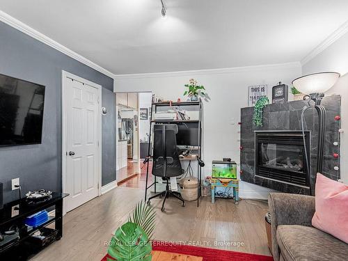 20 York St, Ajax, ON - Indoor Photo Showing Living Room With Fireplace