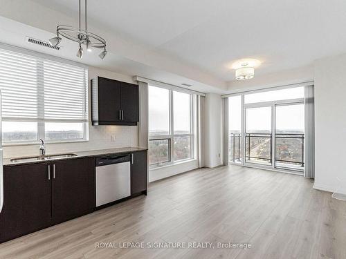 1605-9500 Markham Rd, Markham, ON - Indoor Photo Showing Kitchen With Stainless Steel Kitchen With Double Sink