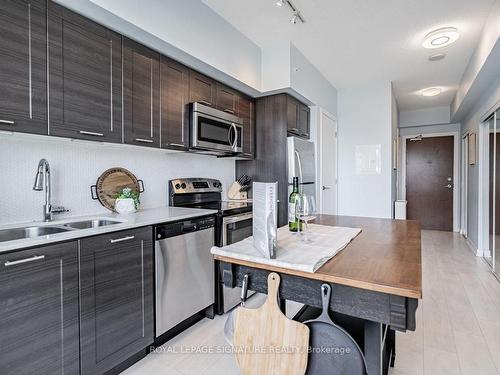 714-2200 Lakeshore Blvd, Toronto, ON - Indoor Photo Showing Kitchen With Double Sink