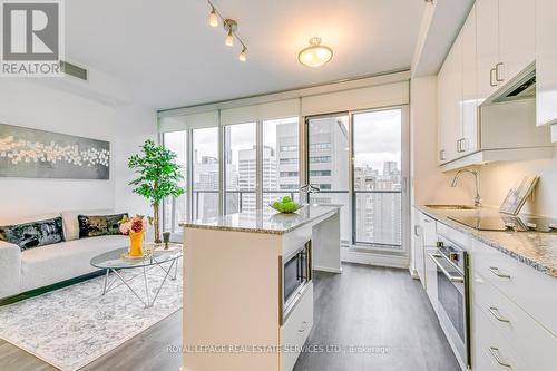 2310 - 426 University Avenue, Toronto, ON - Indoor Photo Showing Kitchen With Upgraded Kitchen