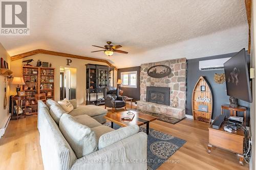 348 Fife Avenue, Smith-Ennismore-Lakefield, ON - Indoor Photo Showing Living Room With Fireplace