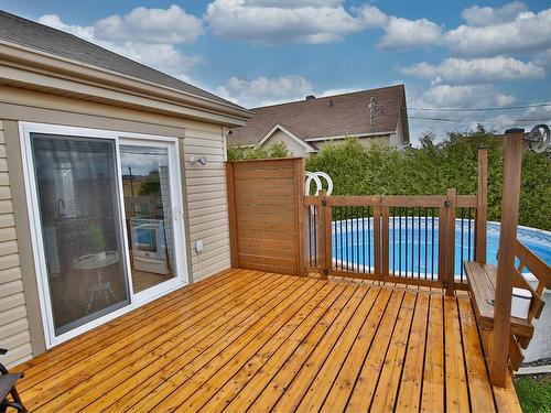 Balcony - 626 Rue St-Dominique, Saint-Dominique, QC - Outdoor With Above Ground Pool With Exterior