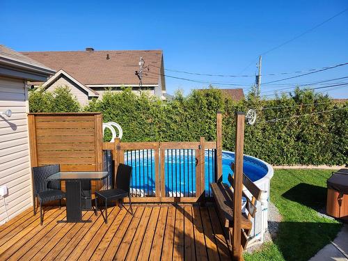 Balcony - 626 Rue St-Dominique, Saint-Dominique, QC - Outdoor With Above Ground Pool With Exterior