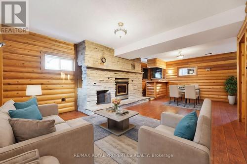 1 Halam Avenue, Hamilton, ON - Indoor Photo Showing Living Room With Fireplace