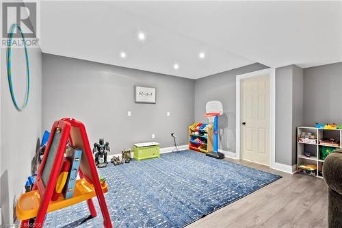 Rec room featuring wood-type flooring - 466 Normanton Street, Port Elgin, ON - Indoor