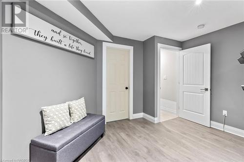 Sitting room featuring light hardwood / wood-style flooring - 466 Normanton Street, Port Elgin, ON - Indoor Photo Showing Other Room