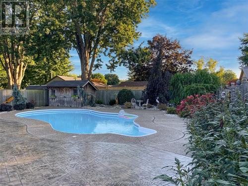 39 Holland Avenue, Chatham, ON - Outdoor With In Ground Pool With Backyard