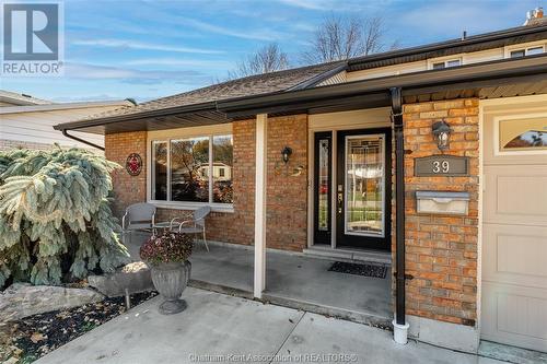 39 Holland Avenue, Chatham, ON - Outdoor With Deck Patio Veranda With Exterior