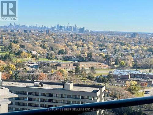 1906 - 202 Burnhamthorpe Road E, Mississauga, ON - Outdoor With Balcony With View