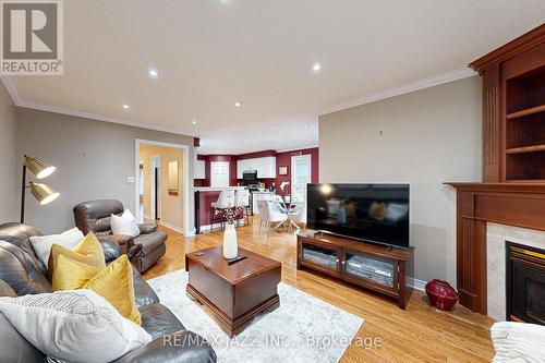 3396 Garrard Road, Whitby (Rolling Acres), ON - Indoor Photo Showing Living Room With Fireplace