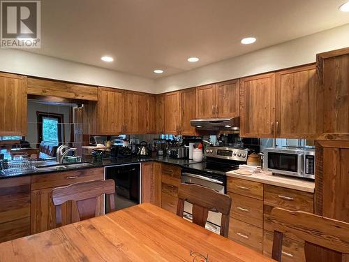 1910 Hulme Creek Road, Rock Creek, BC - Indoor Photo Showing Kitchen With Double Sink