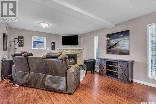 226 Rossmo Road, Saskatoon, SK - Indoor Photo Showing Living Room With Fireplace