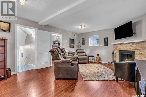 226 Rossmo Road, Saskatoon, SK - Indoor Photo Showing Living Room With Fireplace