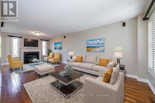 40 Livia Herman Way, Barrie, ON - Indoor Photo Showing Living Room With Fireplace