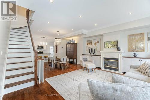 213 Heward Avenue, Toronto, ON - Indoor Photo Showing Living Room With Fireplace