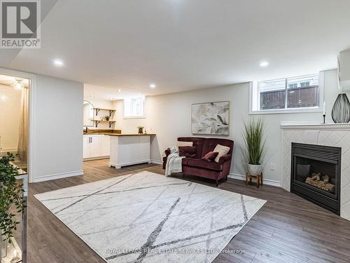 39 Clarence Street, Brampton, ON - Indoor Photo Showing Living Room With Fireplace