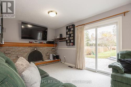 129 Bell Drive, Whitby (Lynde Creek), ON - Indoor Photo Showing Living Room With Fireplace