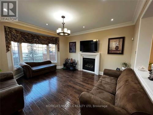 17 Gosling Street, Brampton, ON - Indoor Photo Showing Living Room With Fireplace