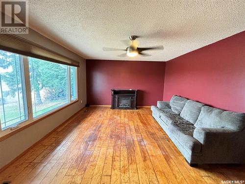 342 Howard Street, Drake, SK - Indoor Photo Showing Living Room With Fireplace