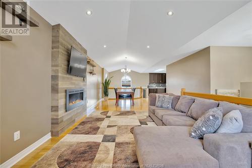 3869 Maguire, Windsor, ON - Indoor Photo Showing Living Room With Fireplace