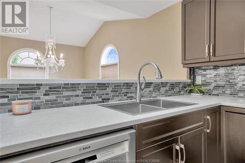 3869 Maguire, Windsor, ON - Indoor Photo Showing Kitchen With Double Sink With Upgraded Kitchen