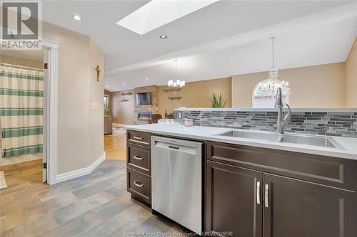 3869 Maguire, Windsor, ON - Indoor Photo Showing Kitchen With Double Sink With Upgraded Kitchen