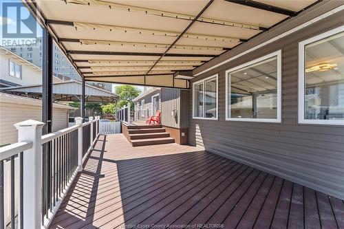 8830 Riverside Drive, Windsor, ON - Outdoor With Deck Patio Veranda With Exterior