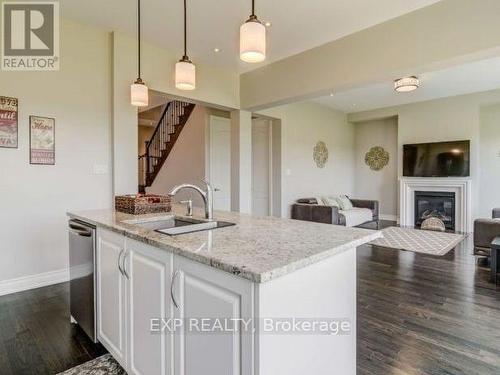 50 Sharonview Crescent, East Gwillimbury, ON - Indoor Photo Showing Kitchen With Fireplace