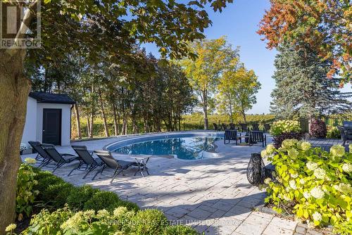 15886 Niagara River Parkway, Niagara-On-The-Lake, ON - Outdoor With In Ground Pool With Deck Patio Veranda